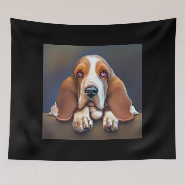 Item preview, Basset Hound - Dog Portrait designed and sold by CrankyOldDude.