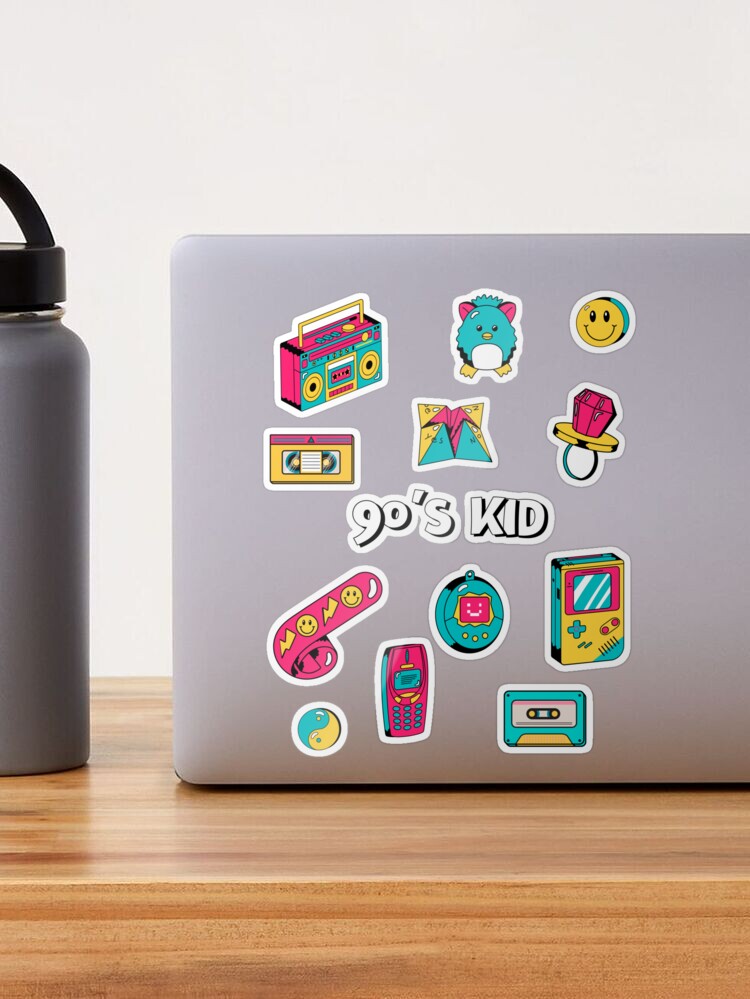 90s Kid - Nostalgic 90s References Sticker for Sale by Stellar-Graphic