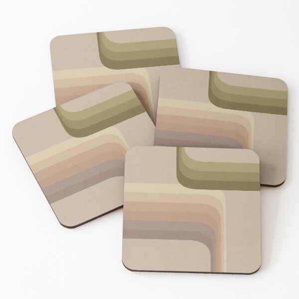 Item preview, Overlap Curves in Avocodo Green, Taupe, and Tan designed and sold by aranmade.