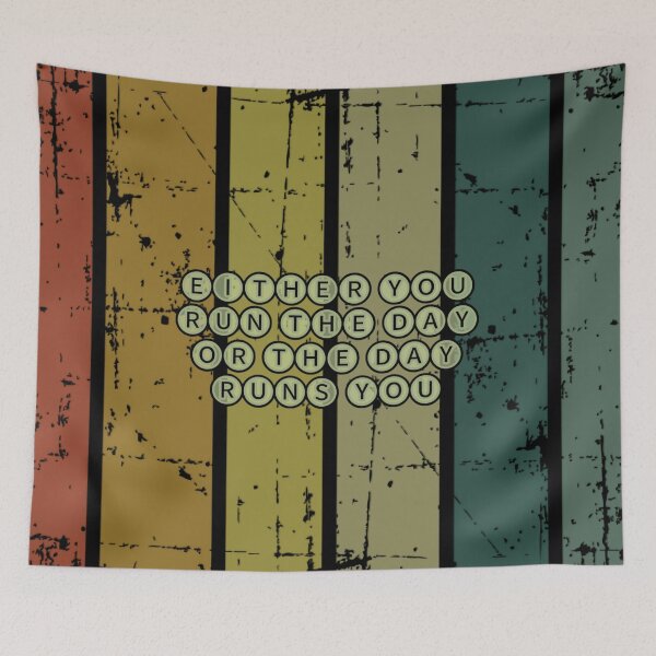 Item preview, Day Quote Line Wise Words Colorful Background Vintage Retro Stripes  designed and sold by DreamingAwake1.