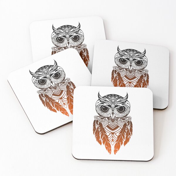 Item preview, Fire Owl Tribal Tattoo designed and sold by Yevhenii Kravchuk.