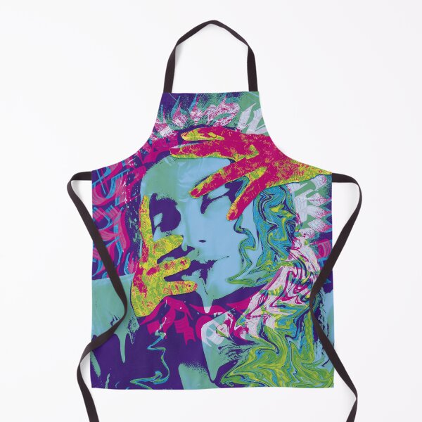 Item preview, Circular artistic calligraphy on melting woman (majenta and blue) designed and sold by MixartDimension.