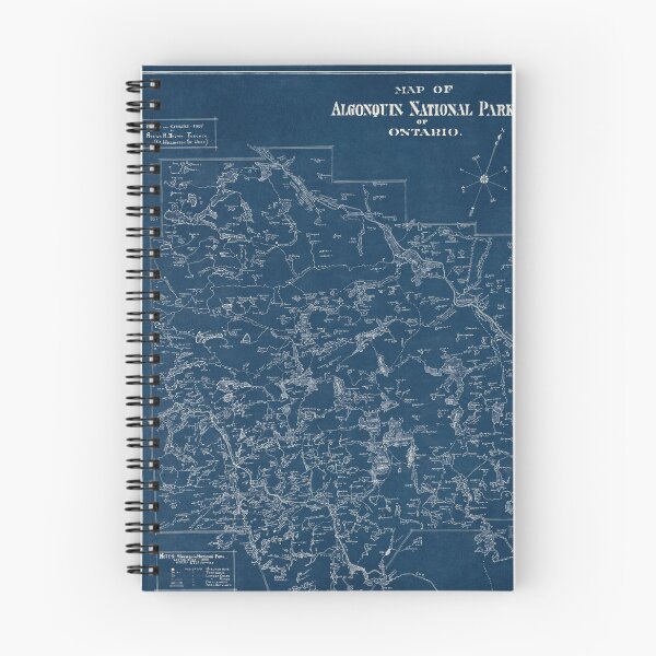Item preview, Vintage Map - Algonquin National Park of Ontario - 1925 designed and sold by Gin  Neko.