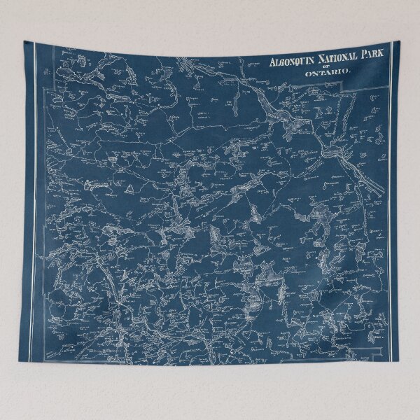 Item preview, Vintage Map - Algonquin National Park of Ontario - 1925 designed and sold by Gin  Neko.
