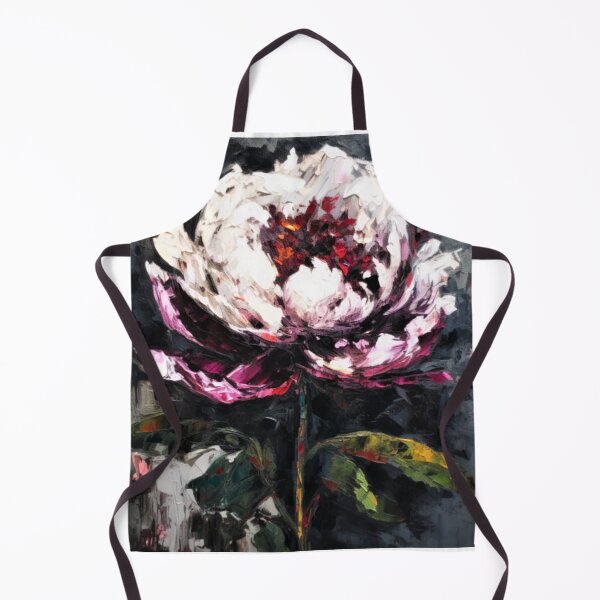 Item preview, Dark Peoni Blossom IV Vintage Oil Palette Neutral Floral Painting  designed and sold by acrylicartp.