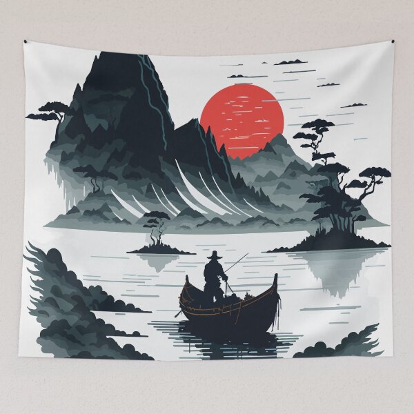 Item preview, Asian Landscape #1 designed and sold by Astral Drop.