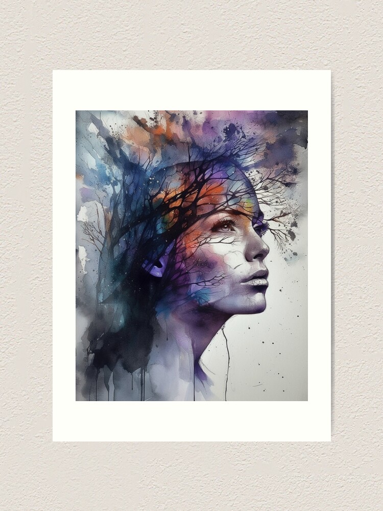 Abstract Woman #8 - Original Watercolor- 14