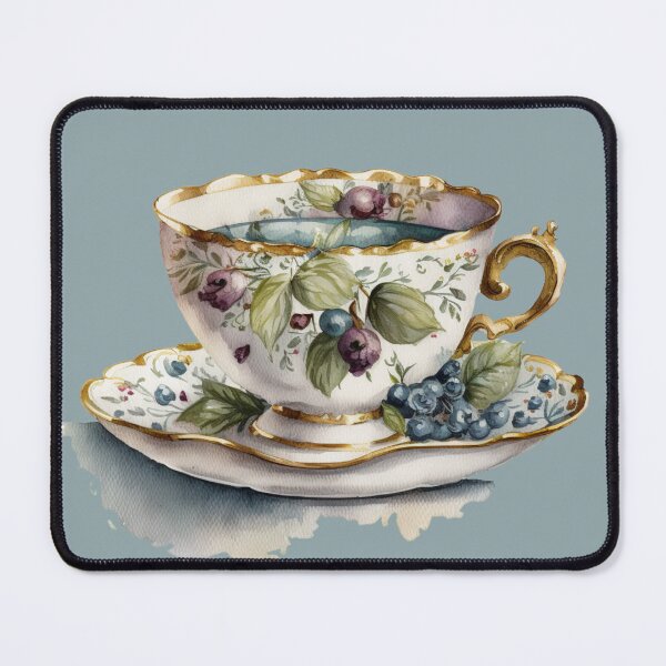 Item preview, Blueberry Teacup designed and sold by LusterGirl.