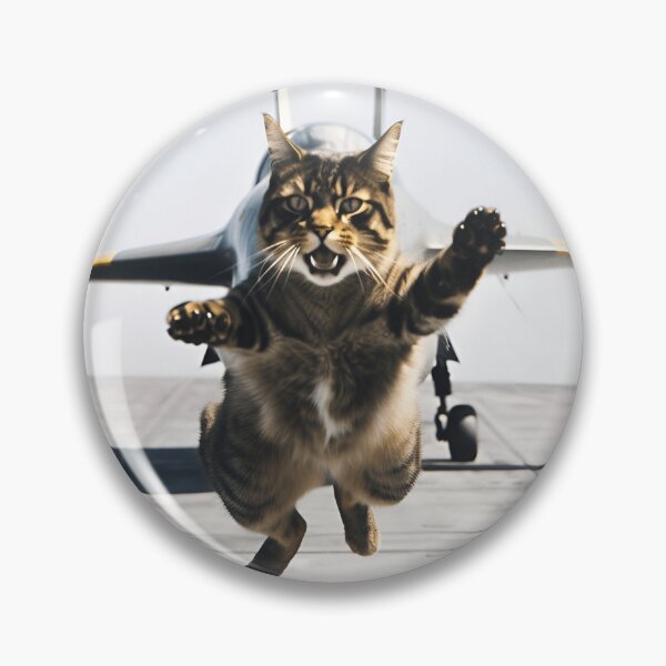 Item preview, Cat Running Away From a Fighter Jet designed and sold by JustinaLD.