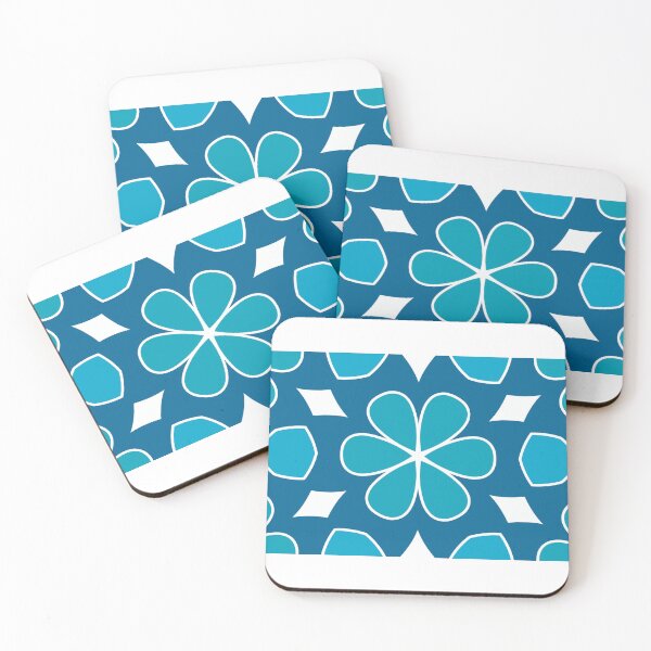 Item preview, Blue sea flower pattern designed and sold by cute-tees.