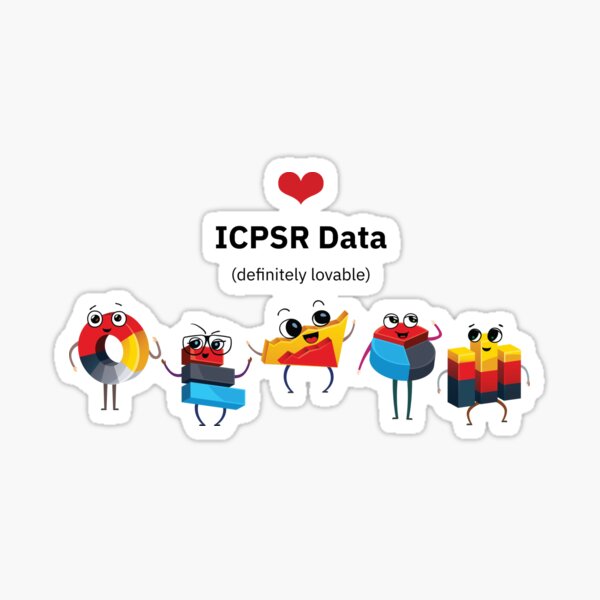 ICPSR: DataJeff and Friends Sticker