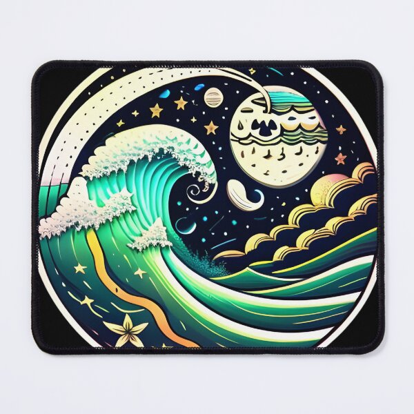 Item preview, Late Ocean Surf Waves under the Night Sky designed and sold by McCallnWaldo.