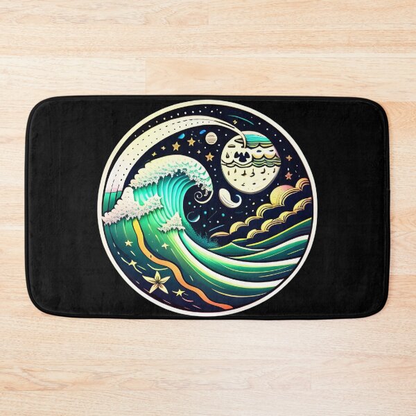 Item preview, Late Ocean Surf Waves under the Night Sky designed and sold by McCallnWaldo.