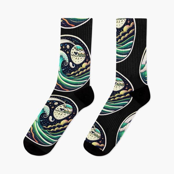 Item preview, Late Ocean Surf Waves under the Night Sky designed and sold by McCallnWaldo.