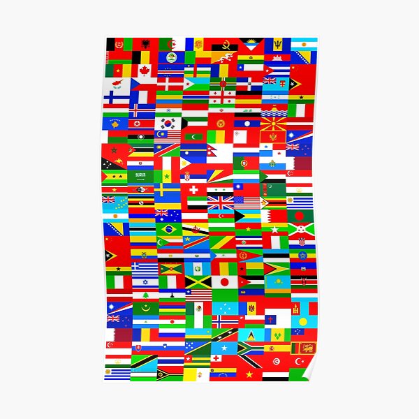 FLAGS OF THE WORLD Poster