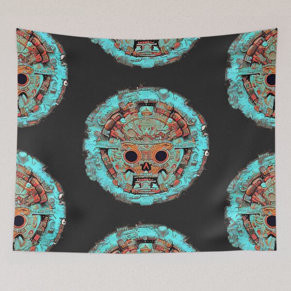 Item preview, Angry Aqua Tribal Spirit Circle designed and sold by Chubuter.