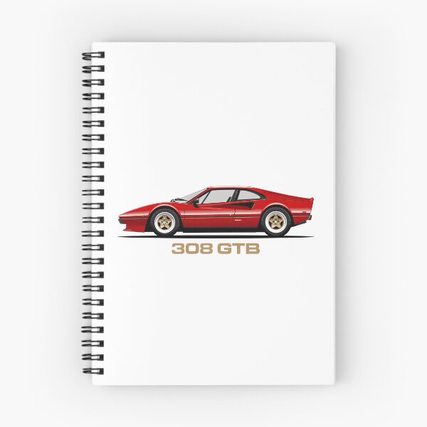 Item preview, Ferrari 308 GTS/GTB Flat Illustration designed and sold by blackdogshop.