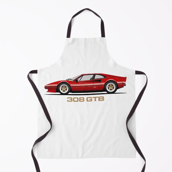 Item preview, Ferrari 308 GTS/GTB Flat Illustration designed and sold by blackdogshop.