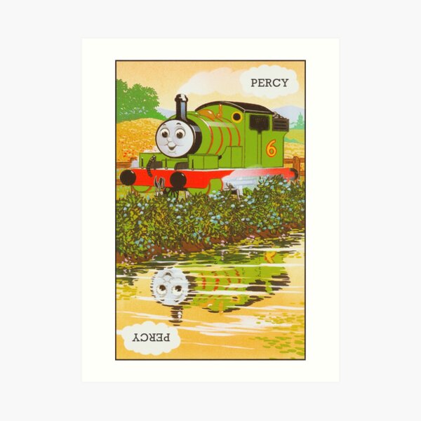 Happy James the Red Engine (Pink) Square Card Art Board Print for Sale by  sleepyhenry