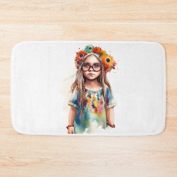 Item preview, Hippie girl designed and sold by Rosaliartbook.