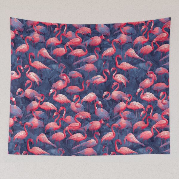 Item preview, Flamboyant Flamingos: The Colorful Abstract Collection for Apparel and Homeware designed and sold by ThePurpleMelon.