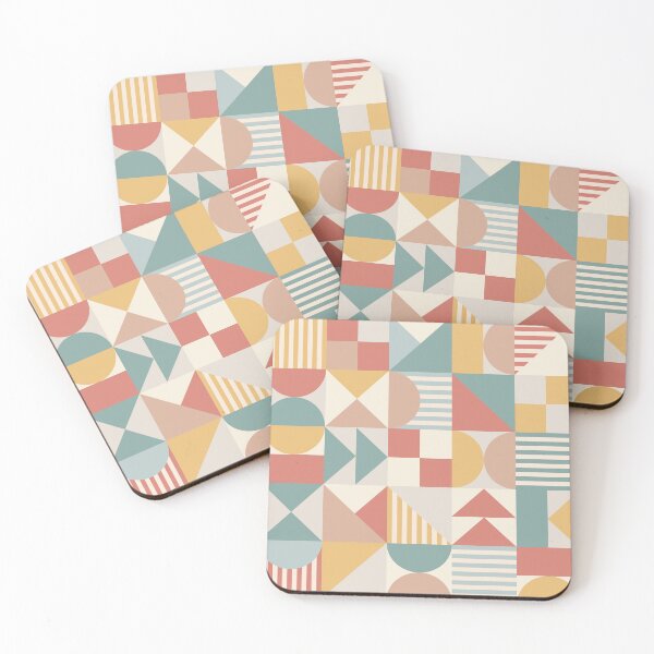 Item preview, Modern Sampler Quilt Design in Dusty Pastels designed and sold by aranmade.