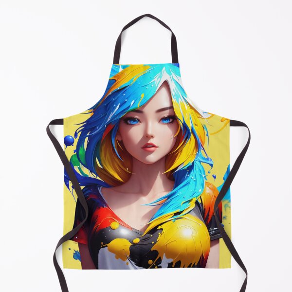 Item preview, Tela do arco-íris: uma jovem pintada em tons multicoloridos designed and sold by DreamPrint Collective.