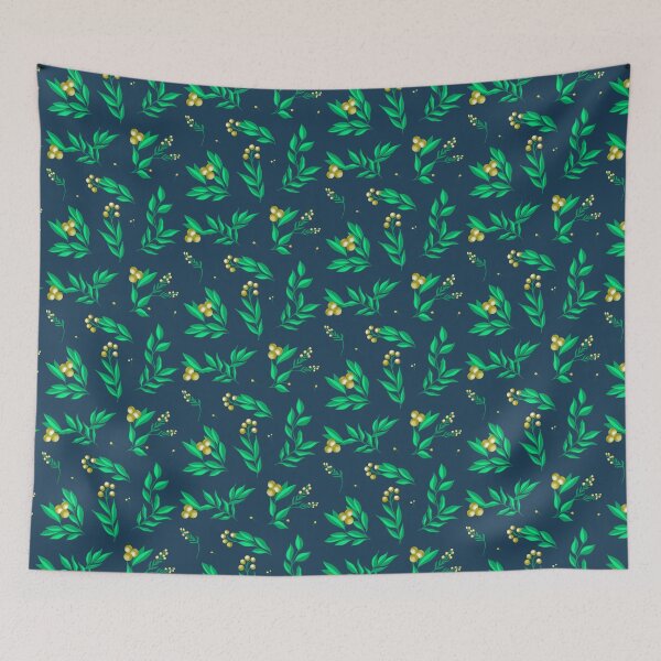 Artikelvorschau, Spring Leaves - Blue entworfen und verkauft von JaselviiStudio.