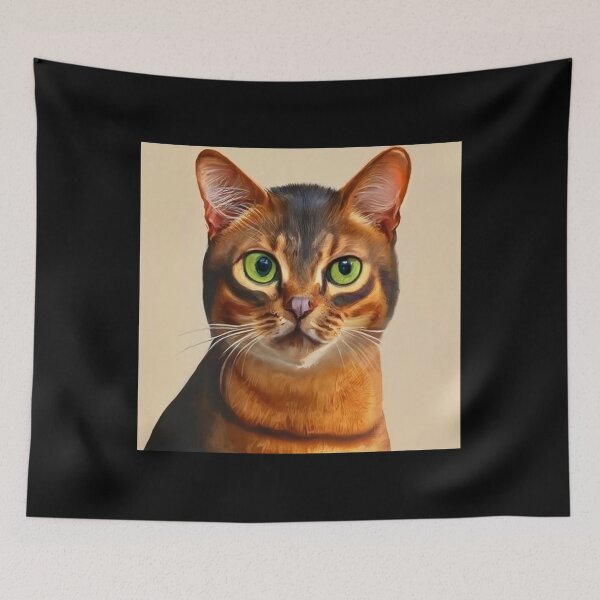 Item preview, Abyssinian - Cat Portrait designed and sold by CrankyOldDude.
