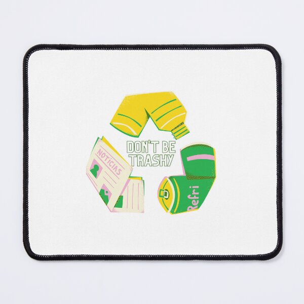 Item preview, Don't Be Trashy Recycle Symbol in Trash designed and sold by ImagiNatureDay.