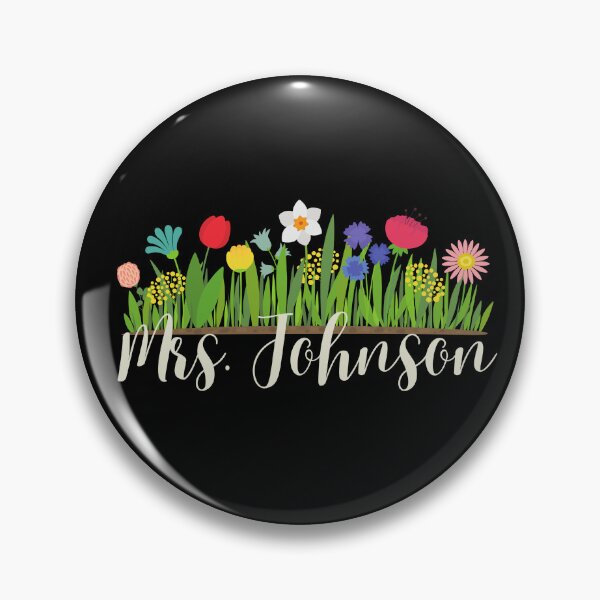 Item preview, Mrs. Johnson Teacher Married Flowers designed and sold by SunfullyYours.
