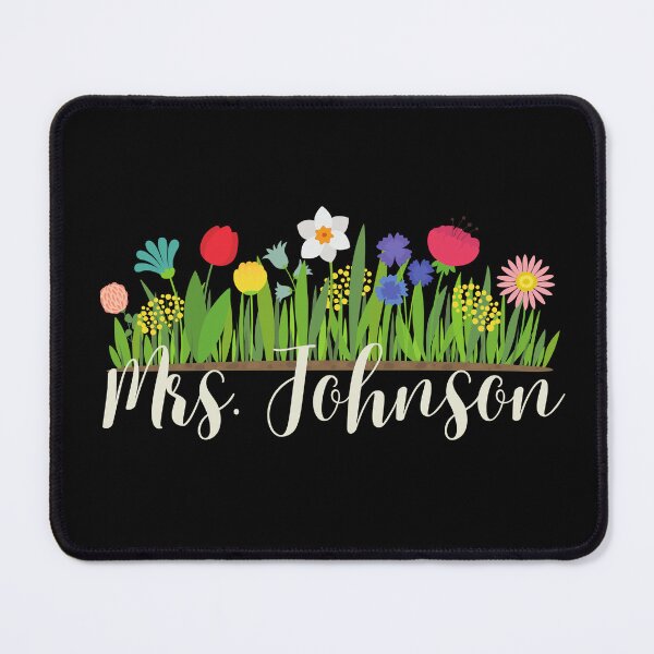 Item preview, Mrs. Johnson Teacher Married Flowers designed and sold by SunfullyYours.
