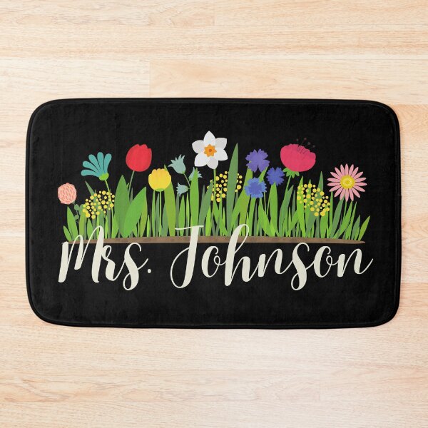Item preview, Mrs. Johnson Teacher Married Flowers designed and sold by SunfullyYours.