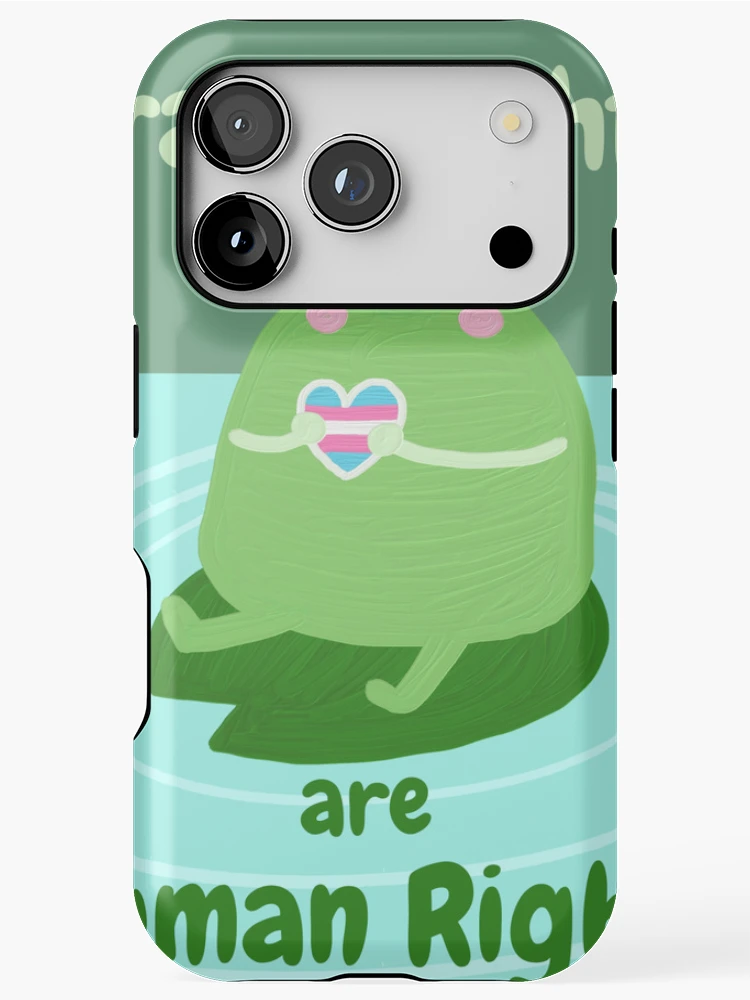 Thumbnail 1 of 4, iPhone Case, Trans Rights are Human Rights designed and sold by BullaBee.