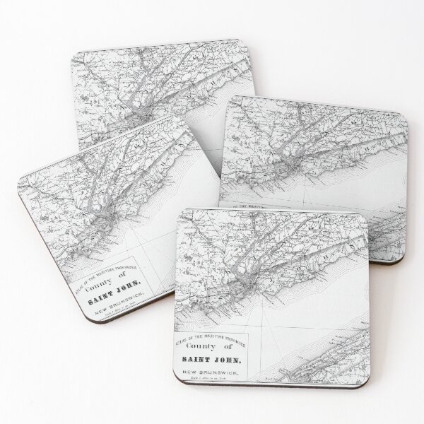 Item preview, Vintage Map of Saint John, New Brunswick, Canada. 1878 designed and sold by Gin  Neko.