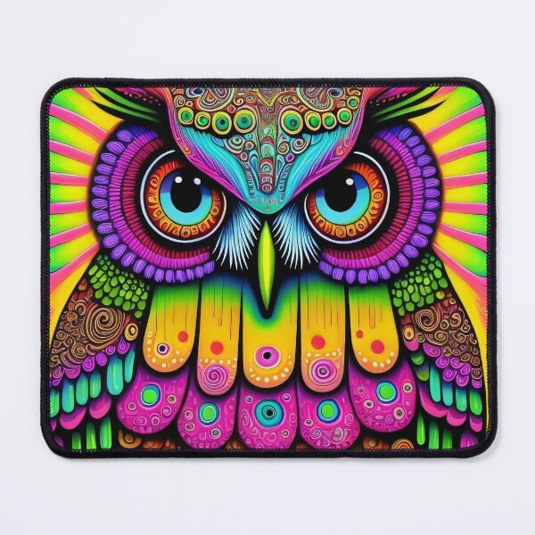 Item preview, Bright Colored Owl by Perceptual Paradox Creations designed and sold by hobbit73.