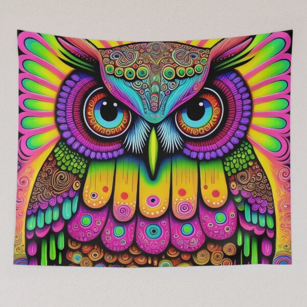 Item preview, Bright Colored Owl by Perceptual Paradox Creations designed and sold by hobbit73.