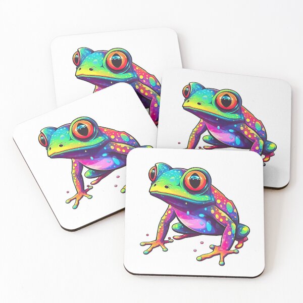 Item preview, Cute Rainbow Frog designed and sold by CraftyCaverns.