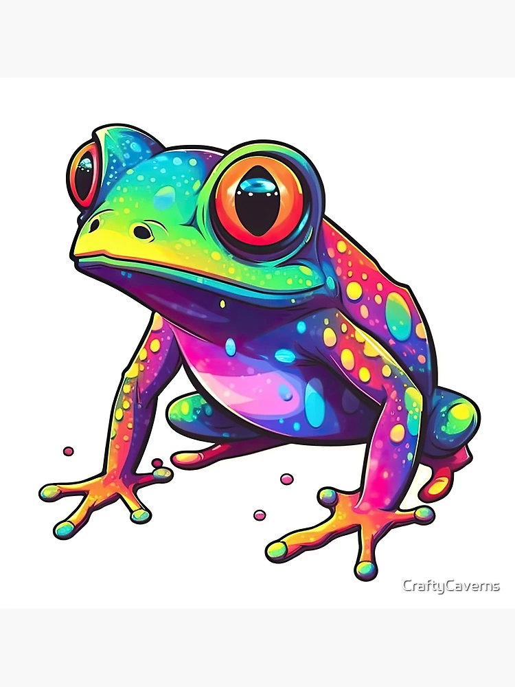 Green Frog Rainbow Multicolored Pen