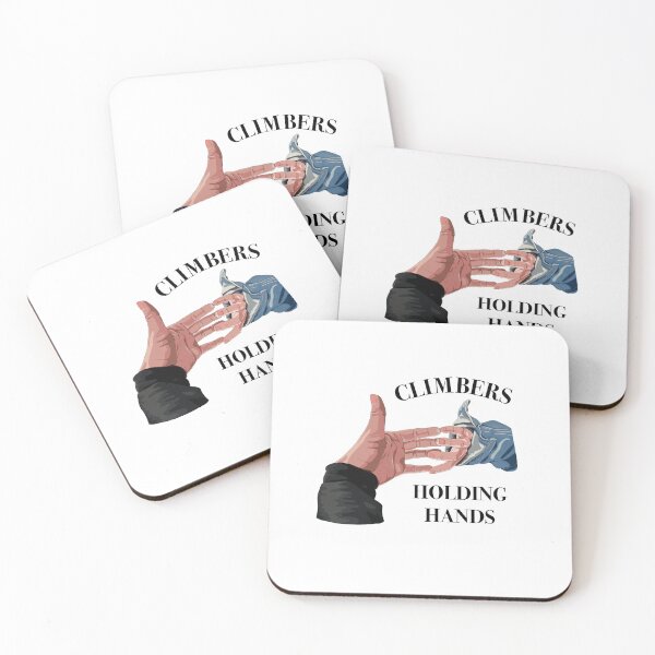 Item preview, Climbers holding hands - climbing bouldering designed and sold by SuzananassArt.