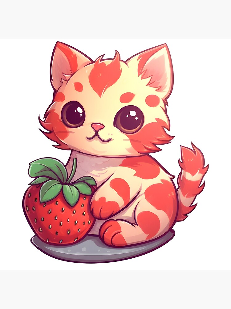 kitty🐈 on X: strawberry cat  / X