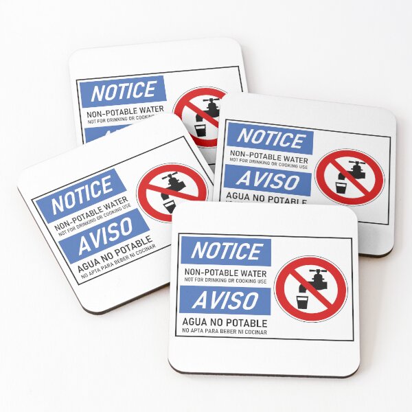 Item preview, Bilingual Non-Potable Water Notice designed and sold by jjomally1.