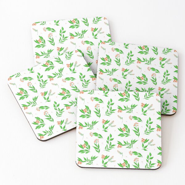Item preview, Spring Leaves - White designed and sold by JaselviiStudio.