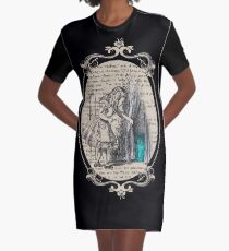 Vestido camiseta Siga el conejo blanco - libro de la vendimia