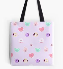 bt21 pastel pattern Tote Bag