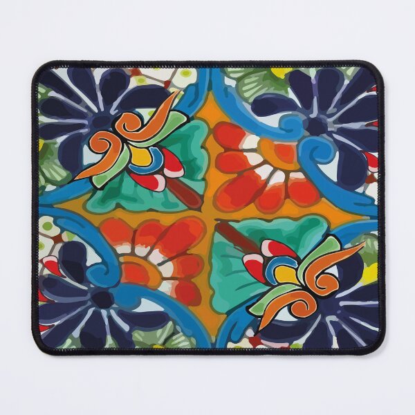 Item preview, Elegant botanical Maximalist decoration mexican flowers talavera pottery designed and sold by T-Mex.