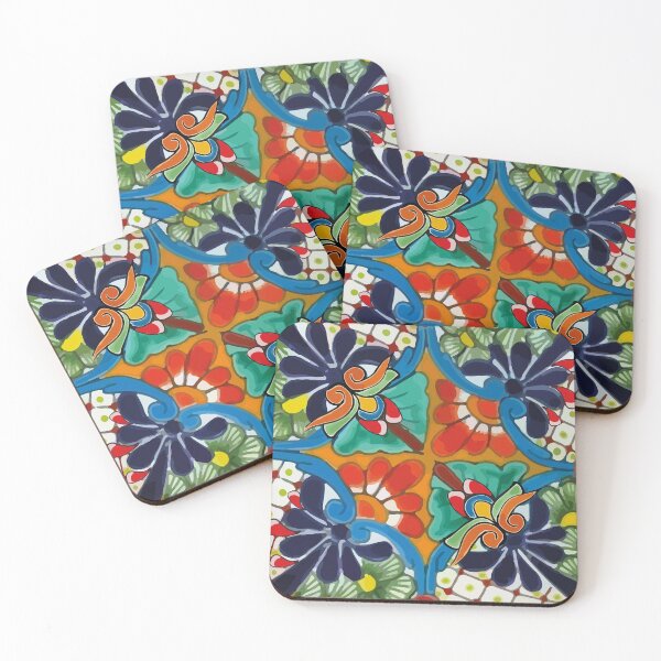Item preview, Elegant botanical Maximalist decoration mexican flowers talavera pottery designed and sold by T-Mex.