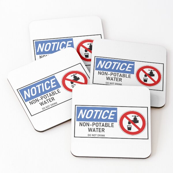 Item preview, Non-Potable Water Safety Sign with Image designed and sold by jjomally1.