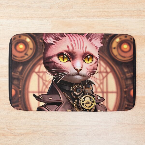 Item preview, Pink Cat Portrait Steampunk by Perceptual Paradox Creations  designed and sold by hobbit73.