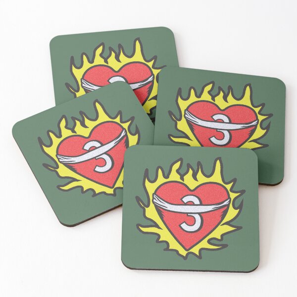 Item preview, One Tree Hill Flaming Heart designed and sold by Bruna Esmanhotto.